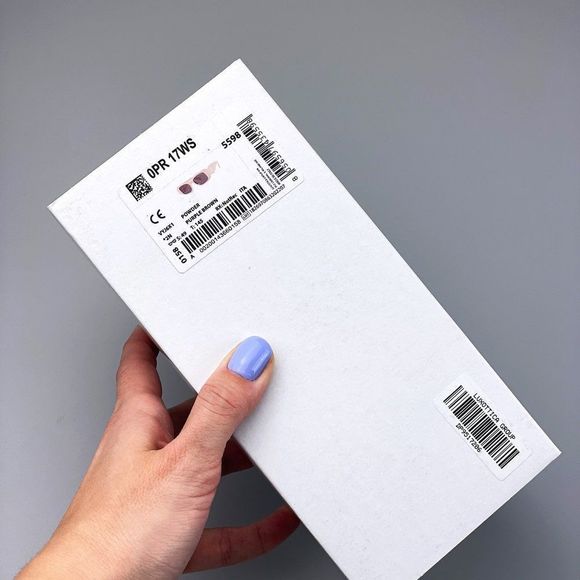 🔥  Prada PR17WS VYJ6X1 Sunglasses Powder Beige Brown Rectangle Unisex - Picture 11 of 11